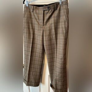 J. Crew Women's Checkered Trousers - Black, White, and Tan
